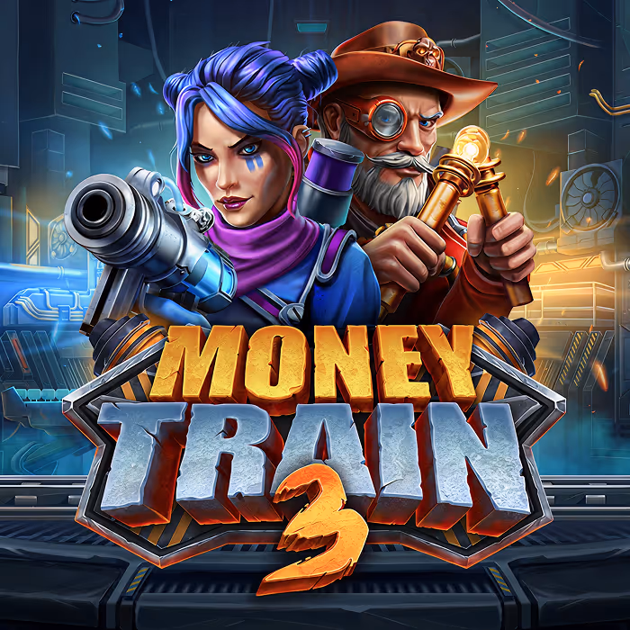 Money Train 3 slot with wild west train robbery theme and expanding bonus features